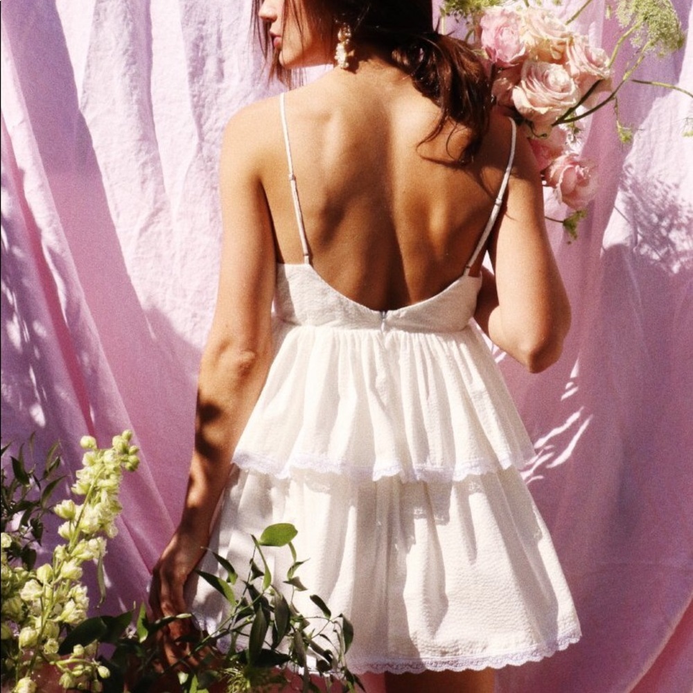 Stone Cold Fox Iris Dress | White